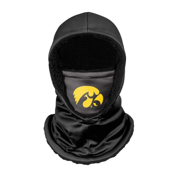 Fосо Accessories - 7139 Iowa Hawkeyes Ncaa Black Hooded Gaiter, Adult